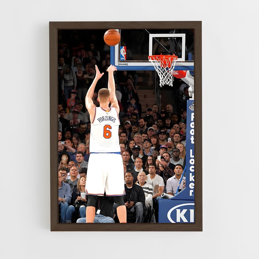 Poster Dunk de Porzingis – affiche Basketball (vue 5)